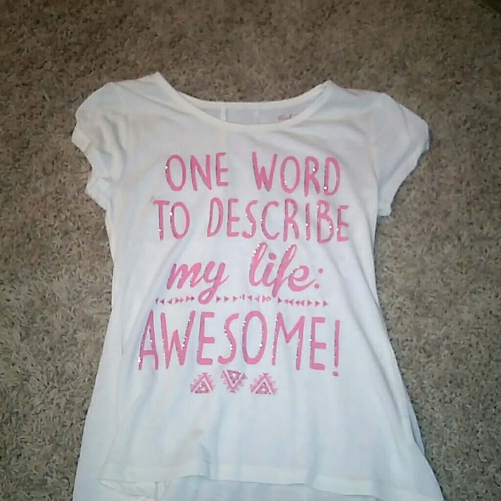 A kids white shirt